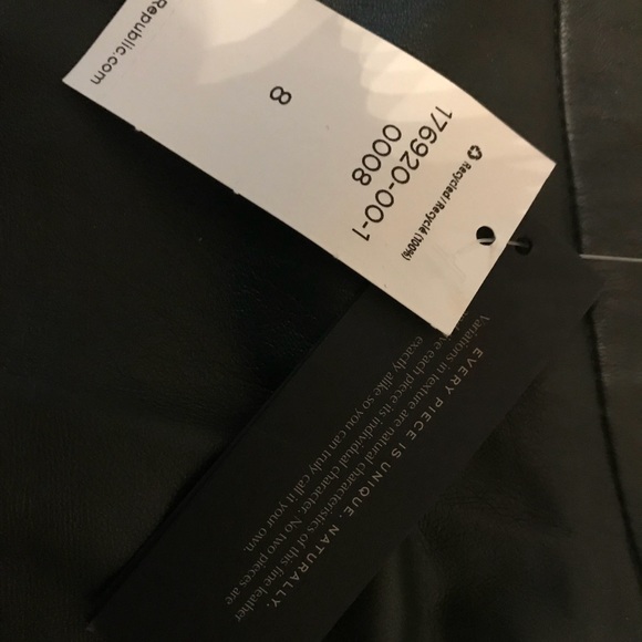 Banana Republic Genuine Leather Pencil Skirt, Sz 8
